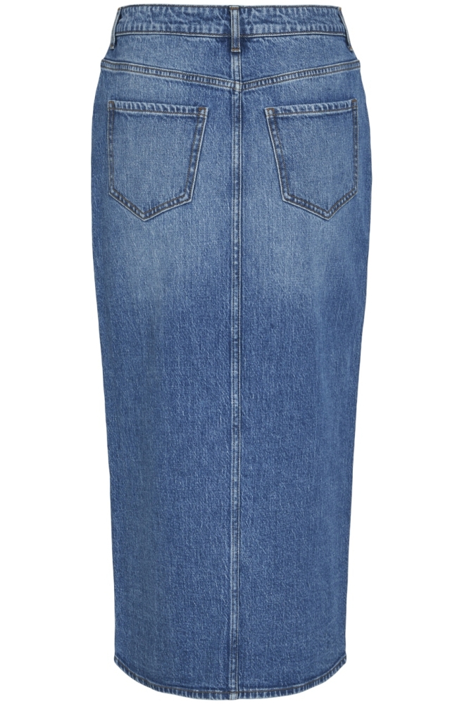 VIJAF HW MIDI DENIM SKIRT-NOOS 14099736 MEDIUM BLUE DENIM